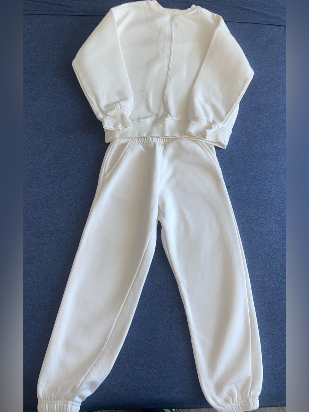 Kids unisex Cozy Cream Sweatshirt and Jogger Set